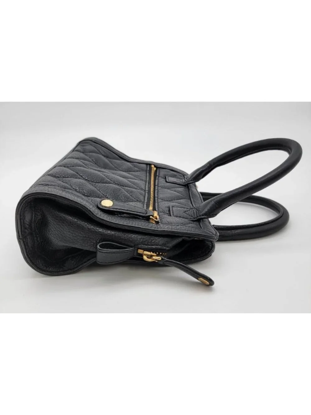 Vera Bradley Natalie Satchel Blue Denim Quilted Bag